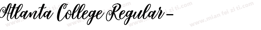 Atlanta College Regular字体转换